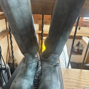 Freebird Gray Heeled Boots